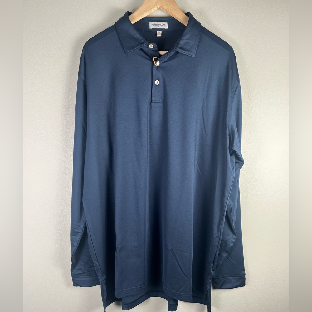 Peter Millar Navy Blue Polo Shirt
